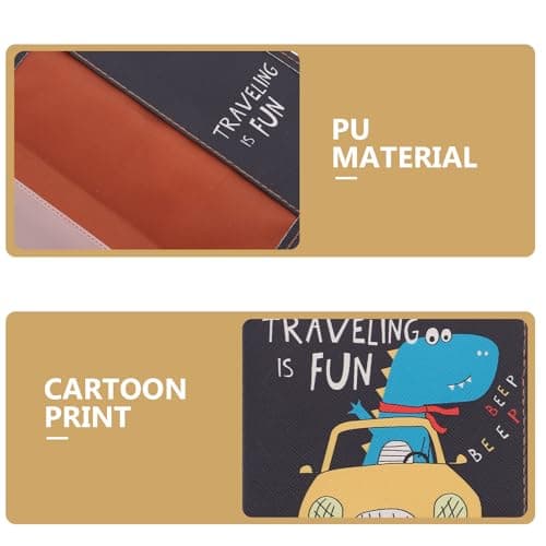 PLAFOPE Cards Credit Case and Passport Organizer Simple Design Pu Travel Document Cover for Boys in Professional Occasions — view 3