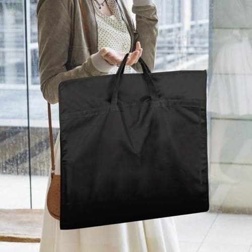 Costume Dance Garment Bag,40 inch Dance Garment Bags with 4 Clear Zipper Pockets for Suits Dress Cover, Travel Storage & Competitions, Set of 2 (Black-Oxford) — view 3