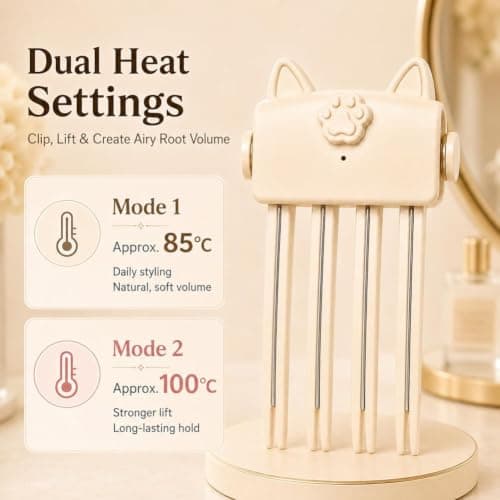 Cordless Heated Volumising Root Lift Clip, Crown Hair Volume Styling Tool — view 3