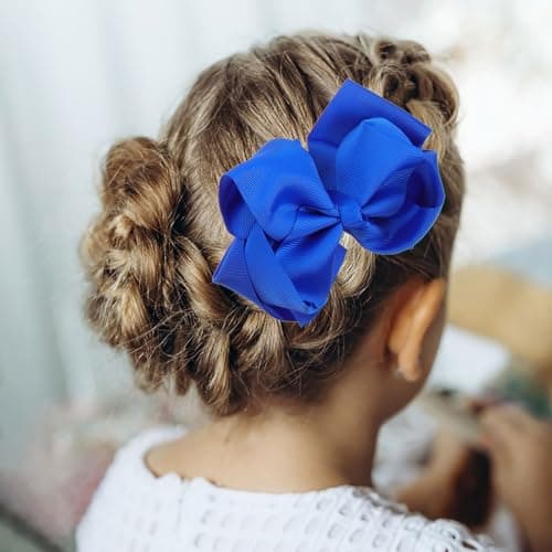20pcs Blue Hair Clips Set, Comfortable Wear, School Style — view 6