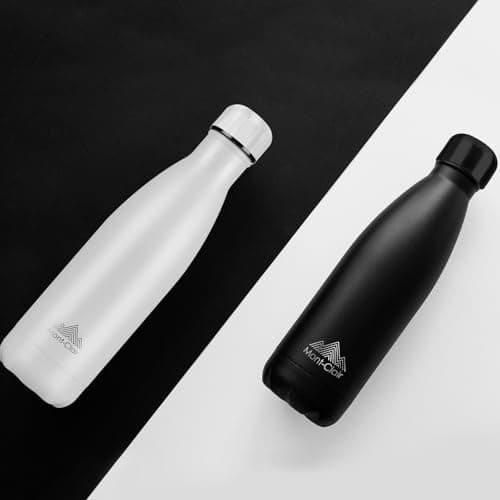 Mont-Clair l'O Stainless Steel Water Bottle, Vacuum Insulated - BPA Free, 12h Hot & 24h Cold Drinks, Metal Water Bottle 750ML Leakproof, Ideal for Adult, Kids, Running - Black — view 4