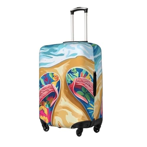 ZSUUGJ Summer Flip-Flops Elastic Luggage Protector, Dustproof and Scratch-Resistant Travel Case Cover, Fits 18–32 Inch Suitcases — view 2