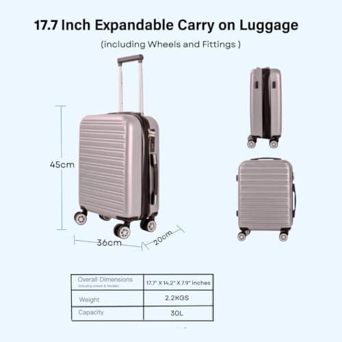 Underseat Travel Case, Silver, 45x36x20cm — view 2