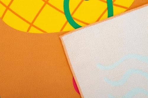 Adore 2 Pack Microfibre Beach Towels 70x140cm - Lemons & Fun Fruits — view 4