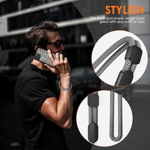 Hontaog Phone Wrist Strap Lanyards 4 Pack – Adjustable Hand Wrist Strap & Phone Lanyard for Mobile Phone, Camera, GoPro, Keys, USB Flash Drives – Durable & Comfortable — view 5