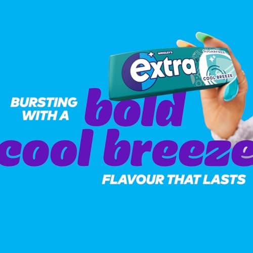 Extra Cool Breeze Flavour Sugar Free Chewing Gum Travel Multipack, 5x10 Pcs — view 2