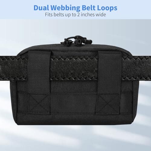 KENOBEE EDC Belt Pouch Water Resistant Heavy Duty Oxford Waist Pack Bag — view 4