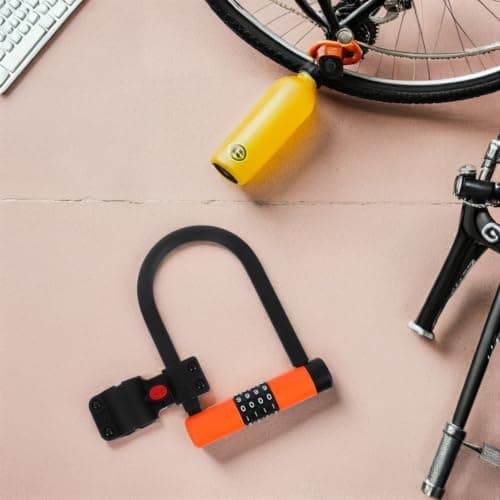 U-Shaped Bike Security Code Lock with 4 Digit Resettable Combination — view 5
