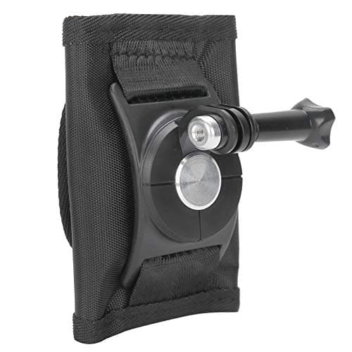 SparkFeng Universal 360 Degree Rotary Motion Camera Backpack Clip Mount Adapter, Adjustable Sports Camera Bracket with Canvas Base, for and Other Action Cameras — view 2