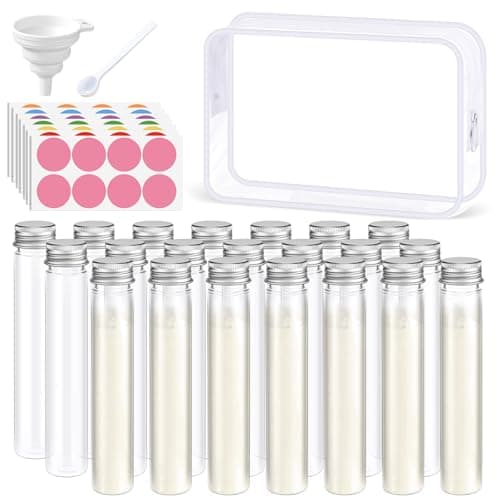 Shinylin 33 Pcs Protein Powder Travel Container Set for Workout Fitness