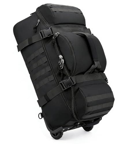 80L Wheeled Duffle Bag Expandable Foldable Luggage Large Bag Suitcase