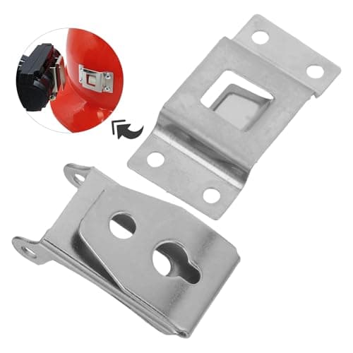 Detachable Hard Hat Headlamp Holder Clips Silver Pair Stainless Steel — view 6