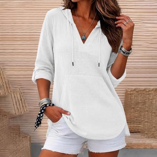 Women's Overhead Hoodie, Sweatshirt, for Road Trips and Walking, Sweat Top — view 2