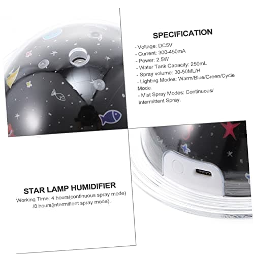 LED Night Light Humidifier 250ml USB Desktop Cool Mist — view 4