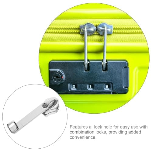 YARNOW 4pcs Zipper Pull Tools Metal with Double Anti Explosion Zipper for Suitcase Luggage Sturdy Repair Kit and Single Layer Lock Hole — view 3