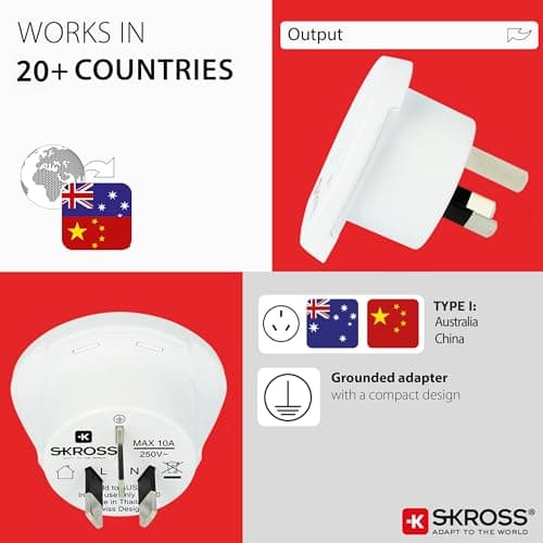 SKROSS World to Australia/China Travel Adapter — view 4