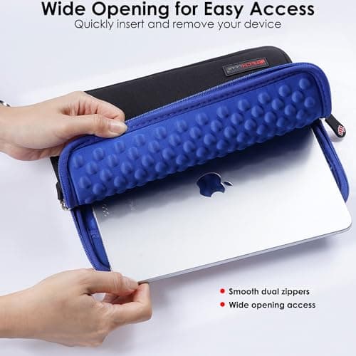 TECHGEAR Universal Neoprene Padded Sleeve Case for 9-11" Tablets: iPad Pro/Air 11", iPad A16 10.9", iPad 10.2", Samsung Tab A11 Plus A9+ S10 Lite S9 FE, Lenovo Tab M10 - Shockproof Zipped Pouch — view 4