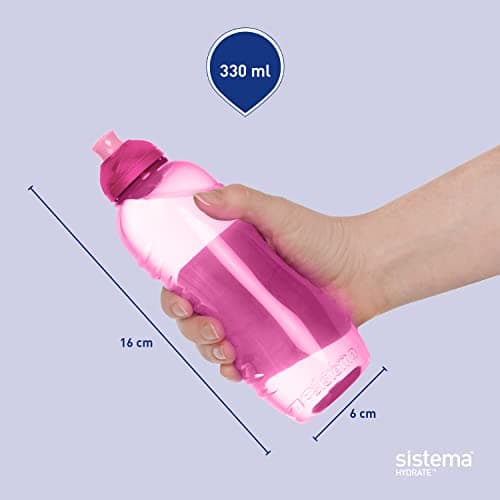 Sistema Twist 'n' Sip Squeeze Kids Water Bottle | Leakproof Water Bottle | 330 ml | Assorted Colours — view 5