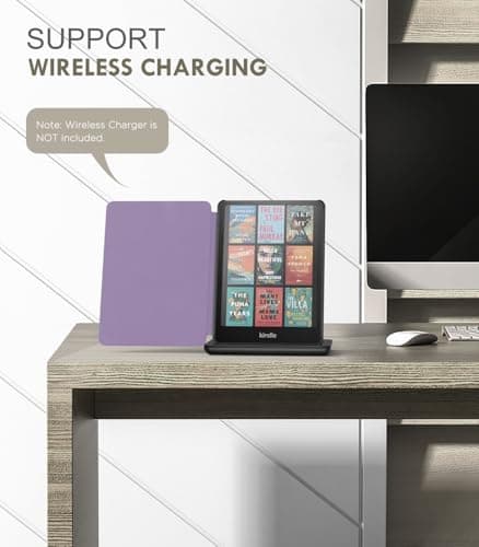 MoKo Case for 7" Kindle Paperwhite 12th Gen 2024/Colorsoft, Taro Purple — view 5