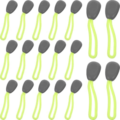 NUSITOU 30pcs Zipper Pull Tab for Coats Clothes Replacement DIY Repair Kit Zipper Head for Luggage Bags for Outdoor Backpacking Accessories