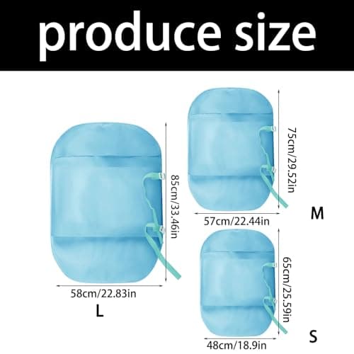 Space Saving Travel Packing Solution Compression Bag, Mint blue L — view 2