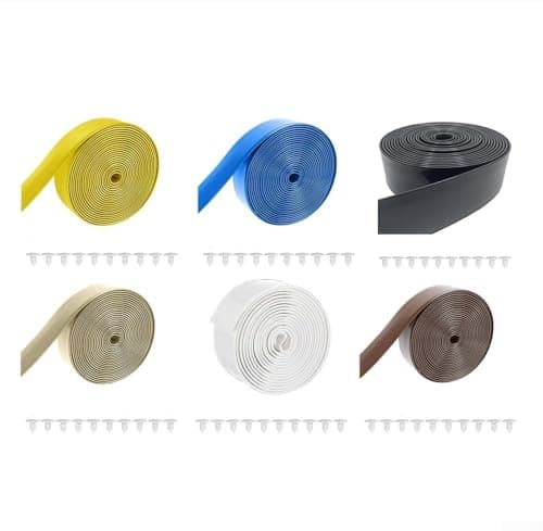ZiStarlilife 1 Pack 10ft PVC Replacement Webbing for Patio Pool Beach Lounge Chair Repair Kit, Weather Resistant Straps with Nails for Outdoor Garden Furniture, Black(Brown) — view 6
