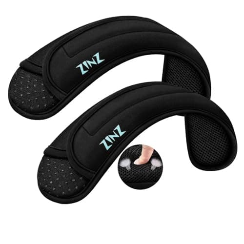 ZINZ 2P Universal Shoulder Pad with Thick Cushion for Backpack,Black