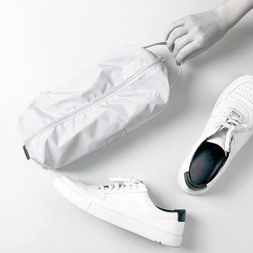 Sosoport Travel Shoe Bag Portable Foldable Polyester Shoe Pouch Khaki for Travel Sports 2- of Slippers — view 3