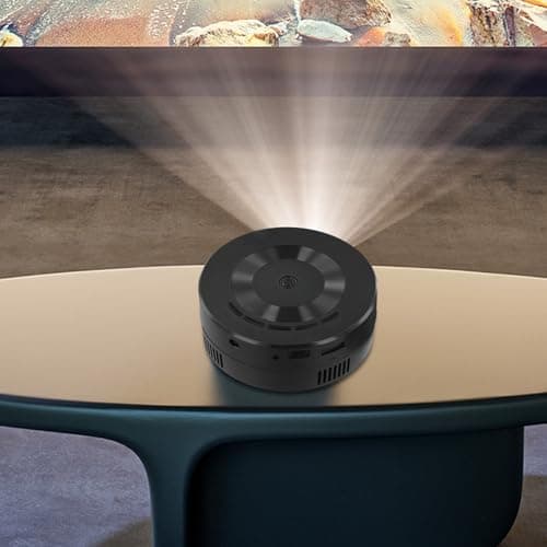 Serenophile Mini Projector, Portable Projector, Pocket Projector for Smartphone Connectivity, HD Video Display, and Play Setup, ABS Material, 110mm Compact Size for Home Travel Entertainment — view 4