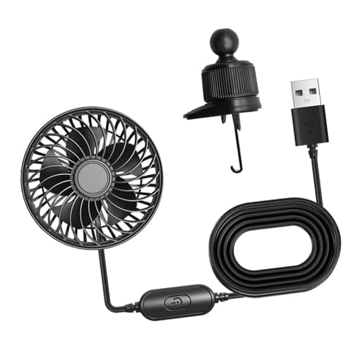 Efficiency USB Car Vent Fan Fast Cooling Solution Portable Cooling Clip Fan for Hot Days Road Trip Car Vent Exhaust Coolers