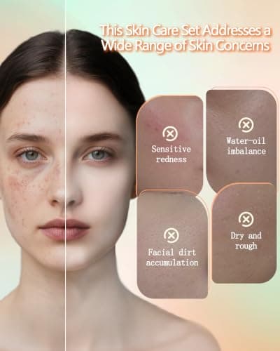 Vitamin C Skin Care Set, 5in1 Mini Cleanser Lotion Serum Face Cream Toner — view 4