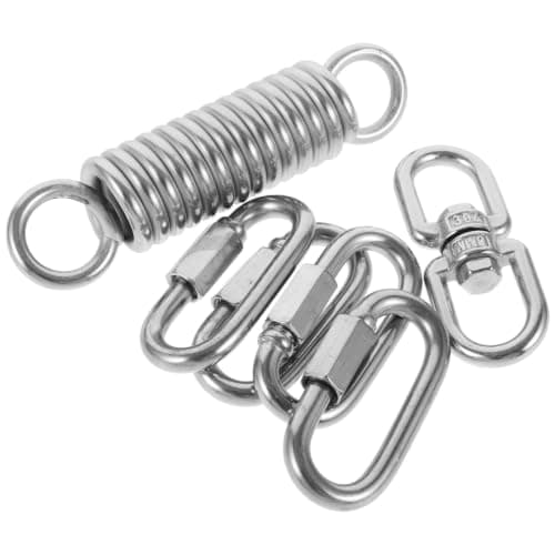 Hammock Chair Spring Set Silver Stainless Steel Outdoor Chair Lamp