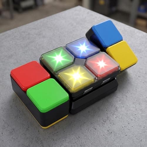 The Magic Toy Shop Magic Cube With 4 Modes, Music & Lights - Electronic Gadgets Brain Teasers For Children, Travel Games For Kids, Educational & Stem Toys, Memory & Puzzle Games — view 2
