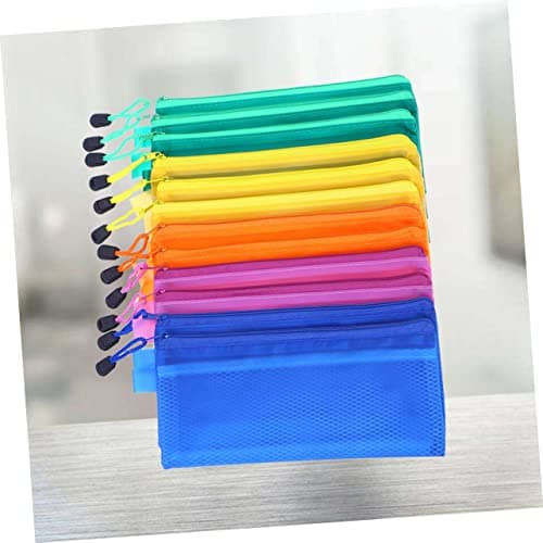 GARIOUANS Zipper File Bag Matte Portfolio Document Organizer Travel Document Holder with Ball Pattern Easy Fit PVC Folder for Office and Flight Use Random Color — view 6