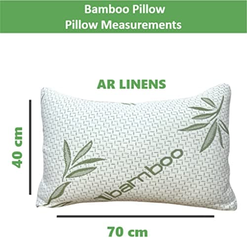 ARLINENS 3 Pack Bamboo Memory Foam Pillow Neck & Shoulder Support Orthopaedic Pillow Sleeping Comfortable Bed Pillows removable Cover, Anti-Bacterial Support,Pain Relief Pillows, 70x40 cm — view 4