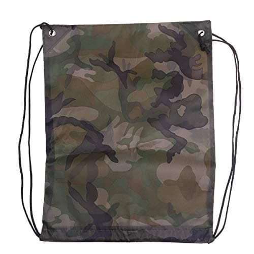 10 Pack Nylon Drawstring Backpacks, Lightweight Gym Sports Storage Bags