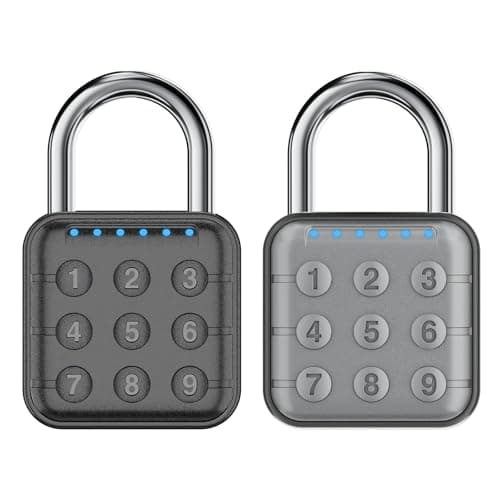Combination Lock, Combination Lock for Locker, Locker Lock & Gym Locker Lock - High Security, Easy to Use for Gym, School, Travel, Outdoor - 2PCS（Black & Grey）