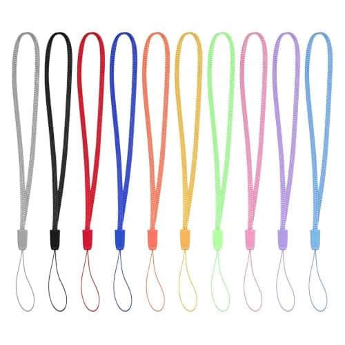 Mobile Phone Wrist Strap Lanyard - 10 Pack Short Nylon Hand Wrist Straps