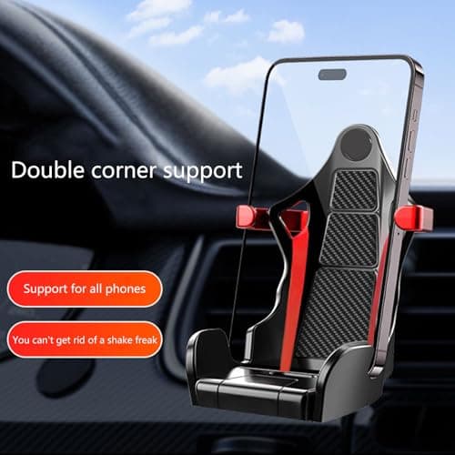 Wiffe Air Vent Mount Holder for 4.7-7in Phone, Shockproof, Gold — view 6
