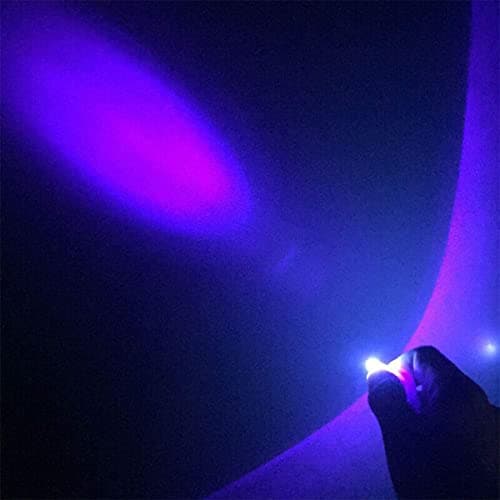 MACHSWON Mini Keychain Torches Flashlight UV Money Checker Key-Chain LED Money Detector Light Key Ring Light Torch Black — view 3