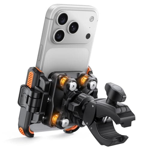 Lamicall Motorbike Phone Holder, [Camera Friendly] Bike Phone Holder Orange