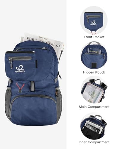 Waterfly Ultra Lightweight Foldable Backpack: 20L Packable Rucksack — view 4