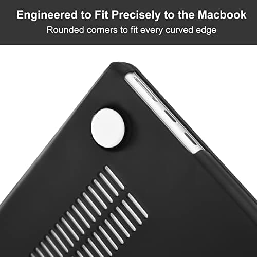 EooCoo for MacBook Air 13.6 inch Case 2026-2022 M5 M4 M3 M2 Matte Black — view 6