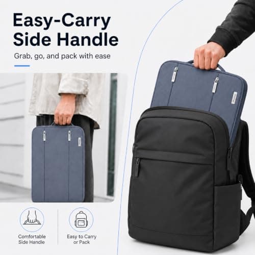 Voova Laptop Sleeve 14-15 Inch, Laptop Case for MacBook Air 15, Dark Grey — view 6