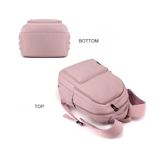 School Bags for Girls, Lightweight Backpack School Bags for Girls Secondary School, Waterproof Rucksack Aesthetic School Backpacks Casual Daypack for Kids, Women, Men, College Travel Work Bag, Blue — view 5