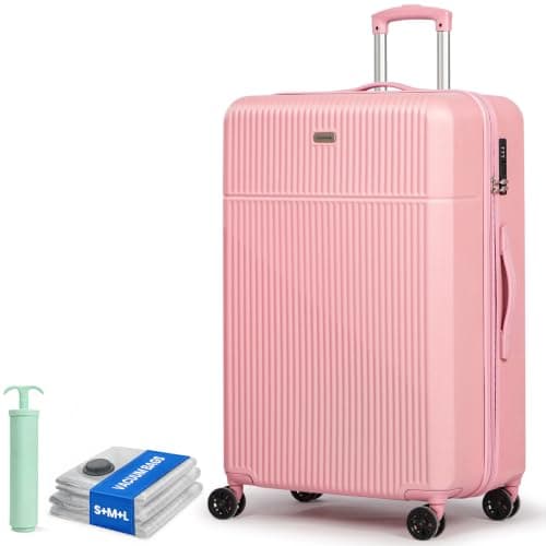 Tavoxda 28 Inch Large Luggage, ABS Hard Shell Travel Suitcase for Holiday