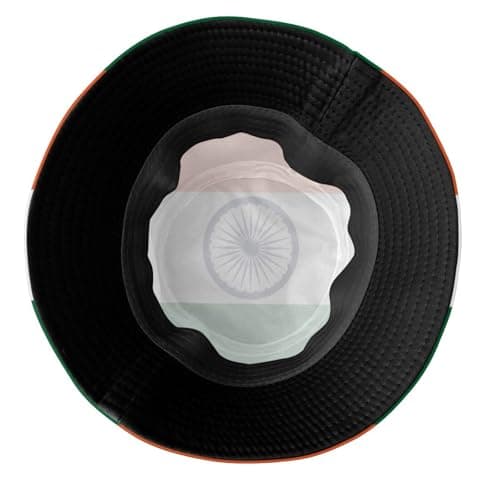 Stylish National Flags Bucket Hat Sun Protection Packable Fisherman Hat Summer Hat Unisex Outdoor Travel for Women Men, India, One size — view 5