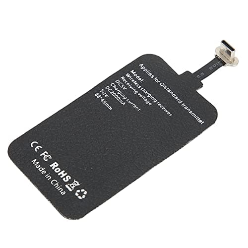 10W Wireless Charging Receiver, Type C Wireless Charger Adapter Chip for Mobile Phones, Foldable Plug & Leather Metal Guard, 85%+ Efficiency, Plug and Play — view 6