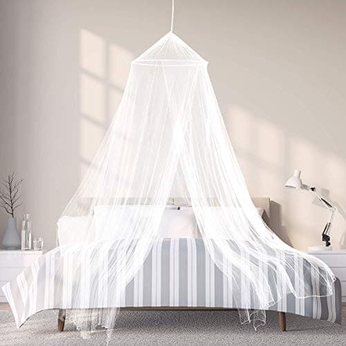 ALOOFSTER Mosquito Net - Large Mosquito Net (Over 12 Metres) with Extra Fine Mesh for Double Bed, Family Bed or Outdoor - with Travel Accessories