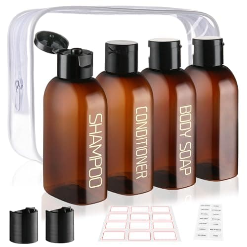 Decorniqu Travel Bottles for Toiletries 4 PCS 100ml Leak Proof Containers